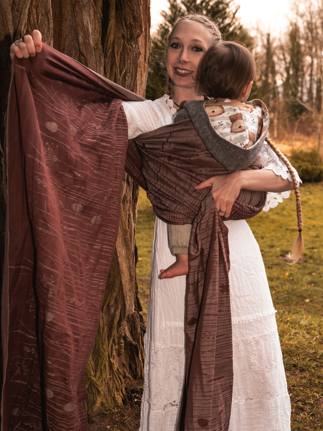 Tragetuch Herba Marone - camilou.de