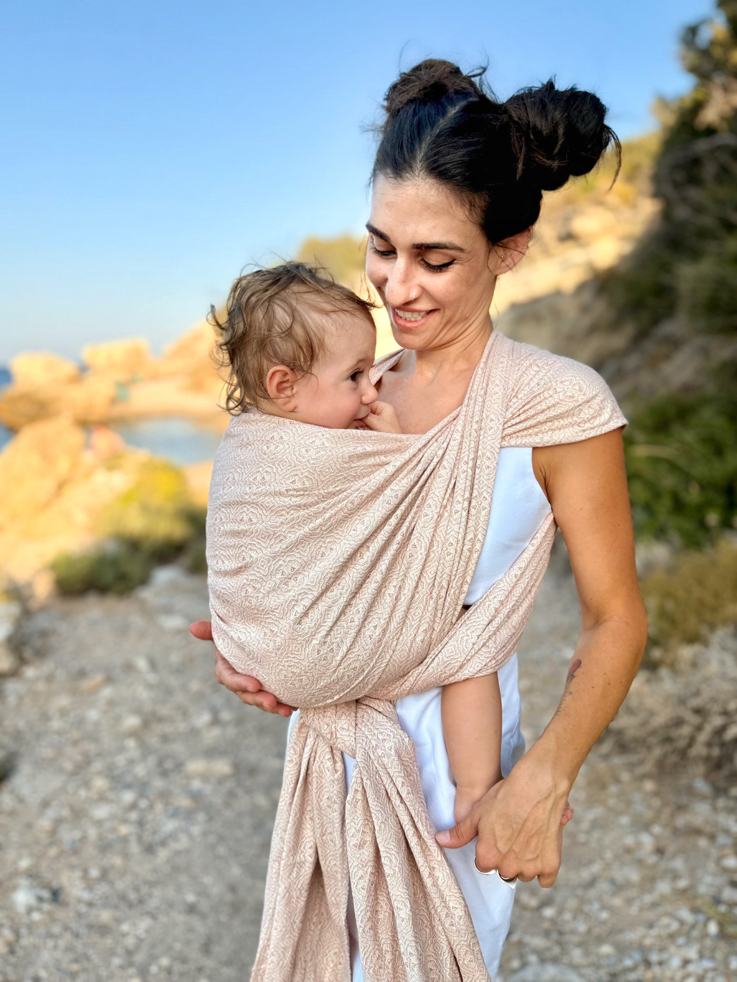 Tragetuch Oxalis Rosalie aus Biobaumwolle