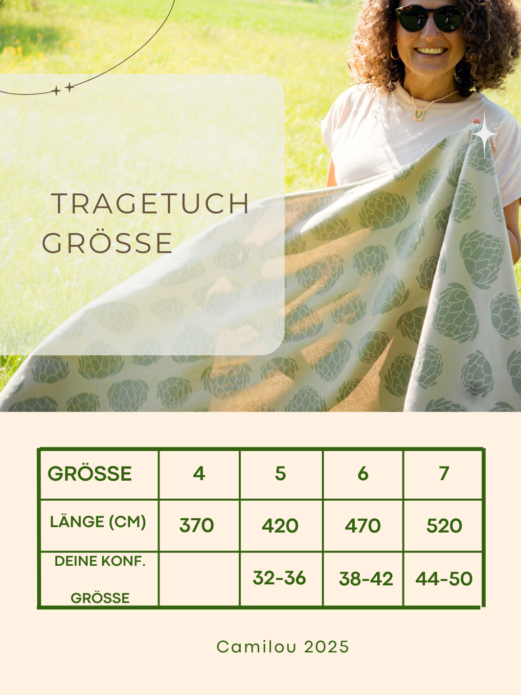 Tragetuchlänge Camilou